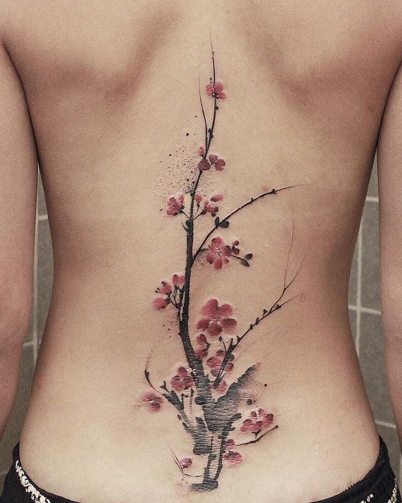 spine tattoos for girls