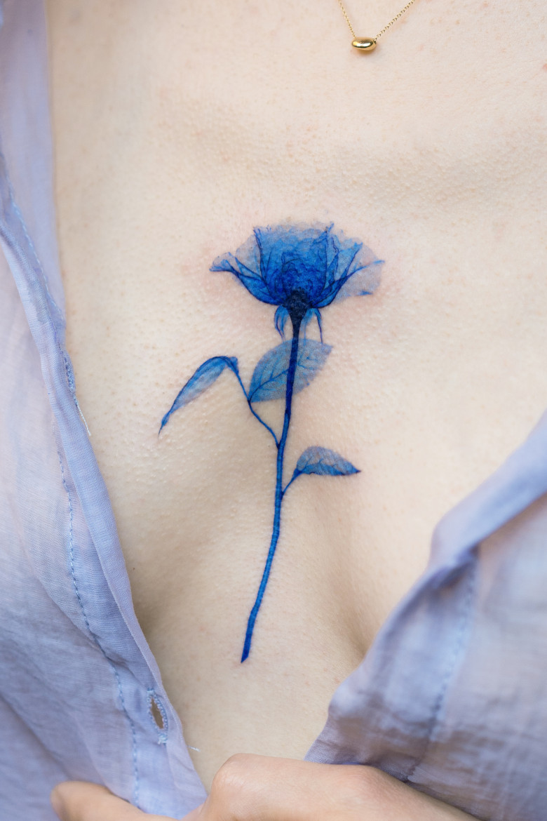 Flower Xray tattoo by Pokhy