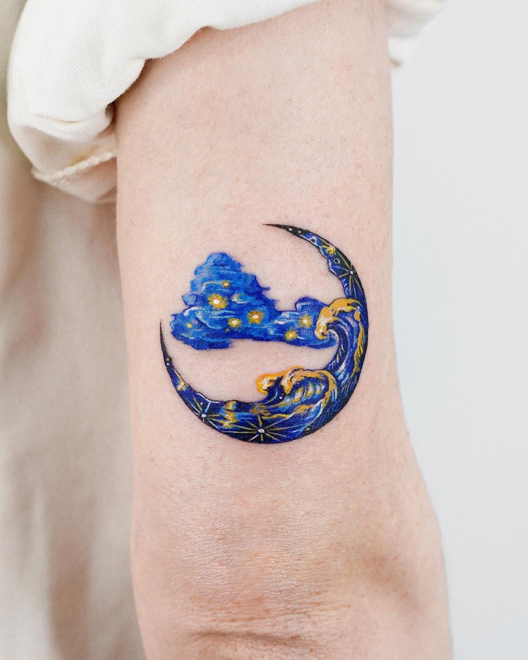 Moon tattoo