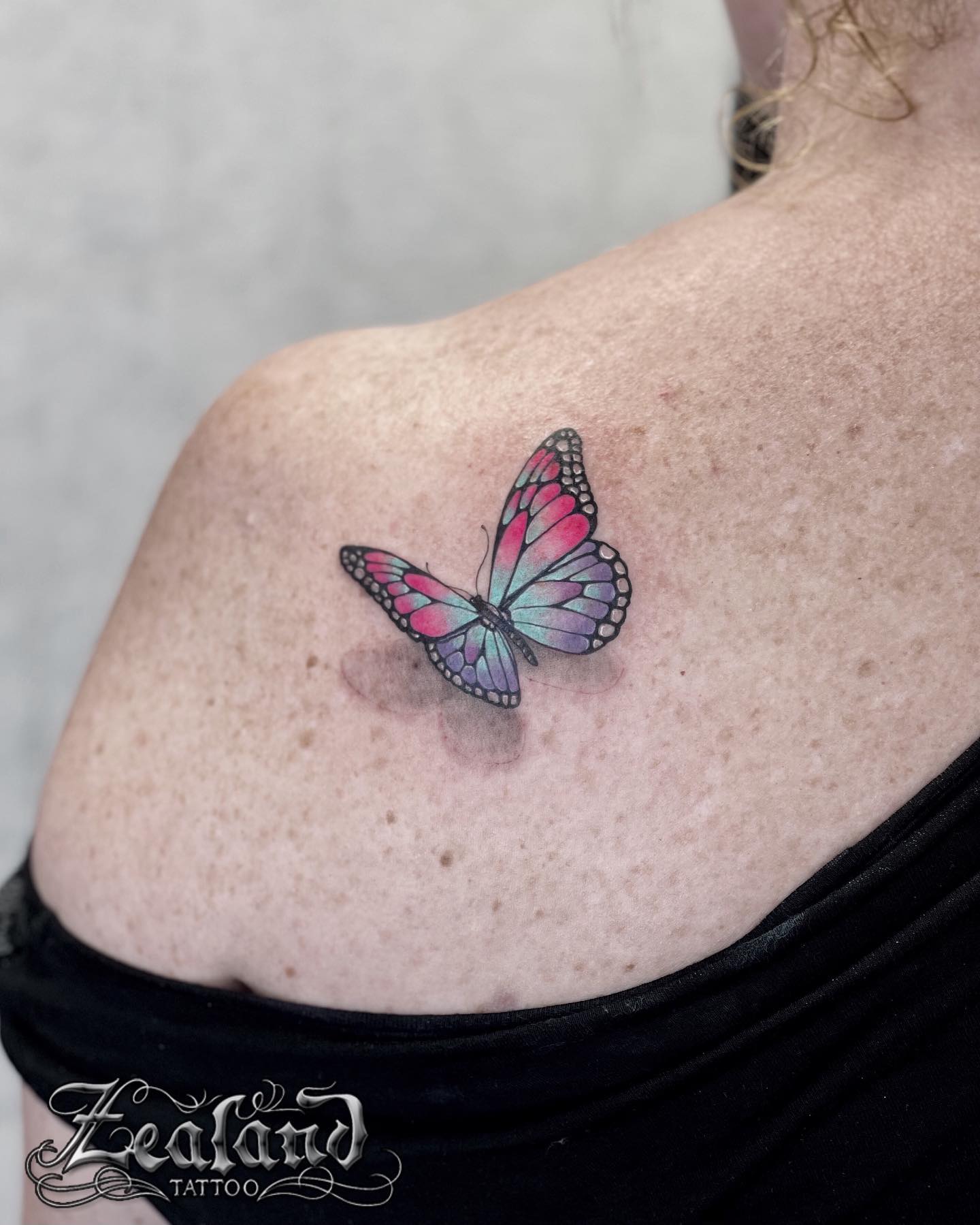 Back Butterfly Tattoo by Bang Bang