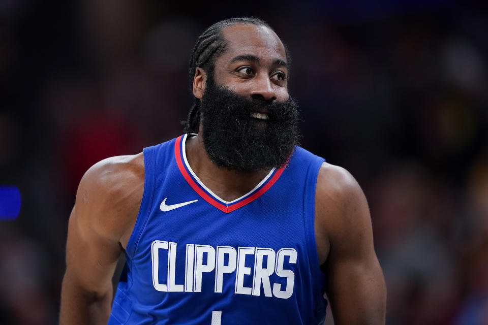 James Harden got his wish and was traded to the Los Angeles Clippers after a turbulent summer of back-and-forth with the Philadelphia 76ers. (Photo by Dylan Buell/Getty Images)