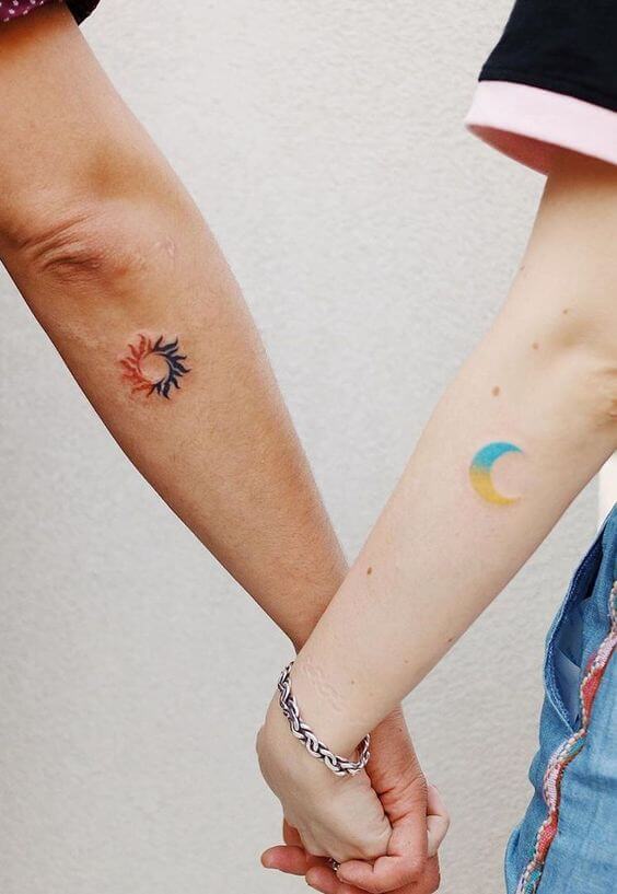 30 Romantic Matching Couple Tattoos That Aren't Cheesy - 217