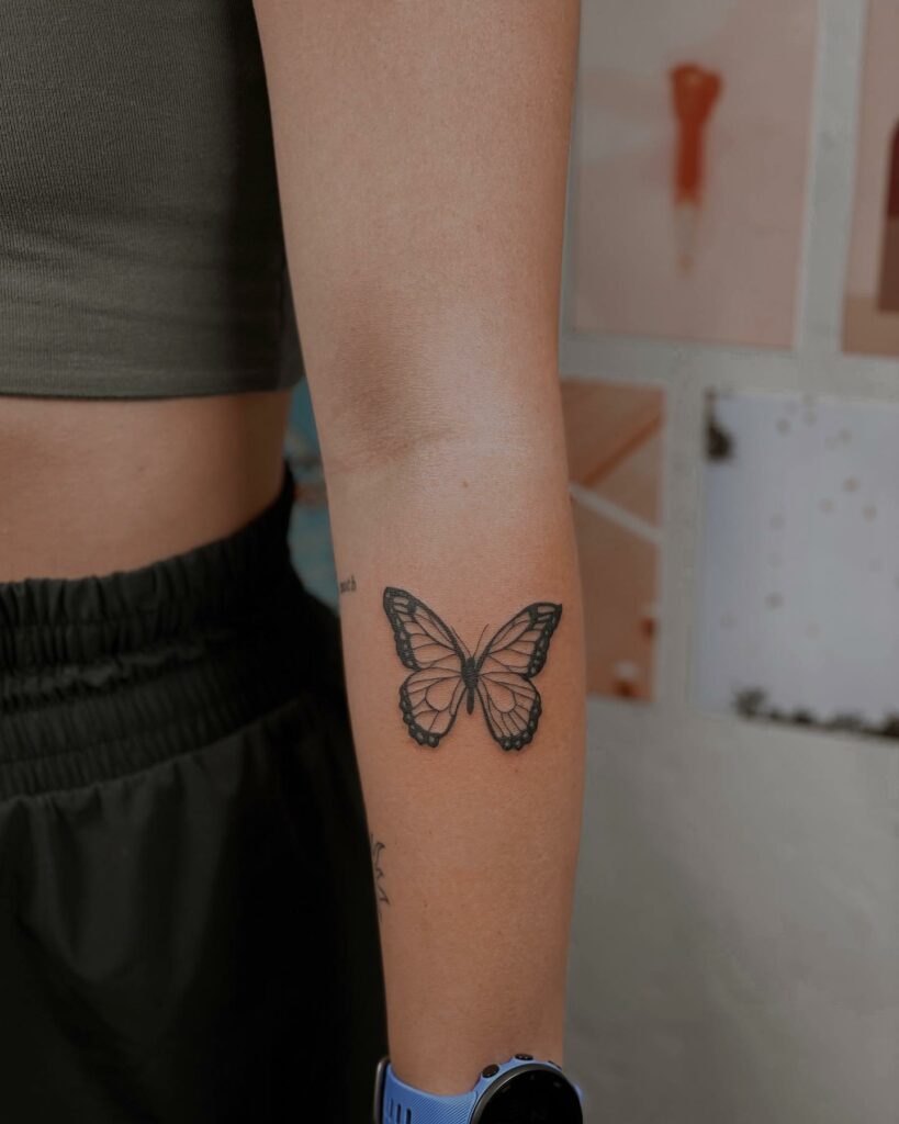 Butterfly tattoos on back Butterfly tattoo designs Butterfly tattoos for women Blue butterfly tattoo
