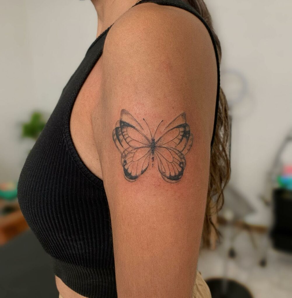 butterfly flower tattoo backTikTok Search