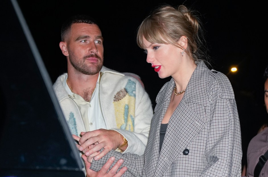 Travis Kelce Reacts When Asked if He's 'In Love' With Taylor Swift –  Billboard