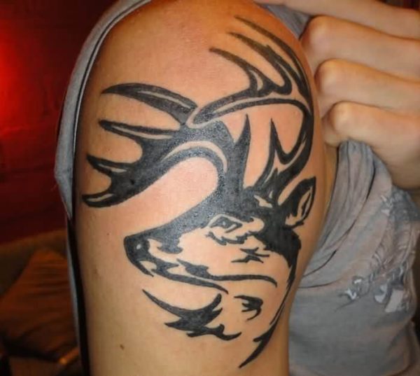 Tribal-Deer-Tattoo