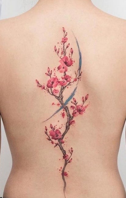 cherry blossom tattoo placement ideas