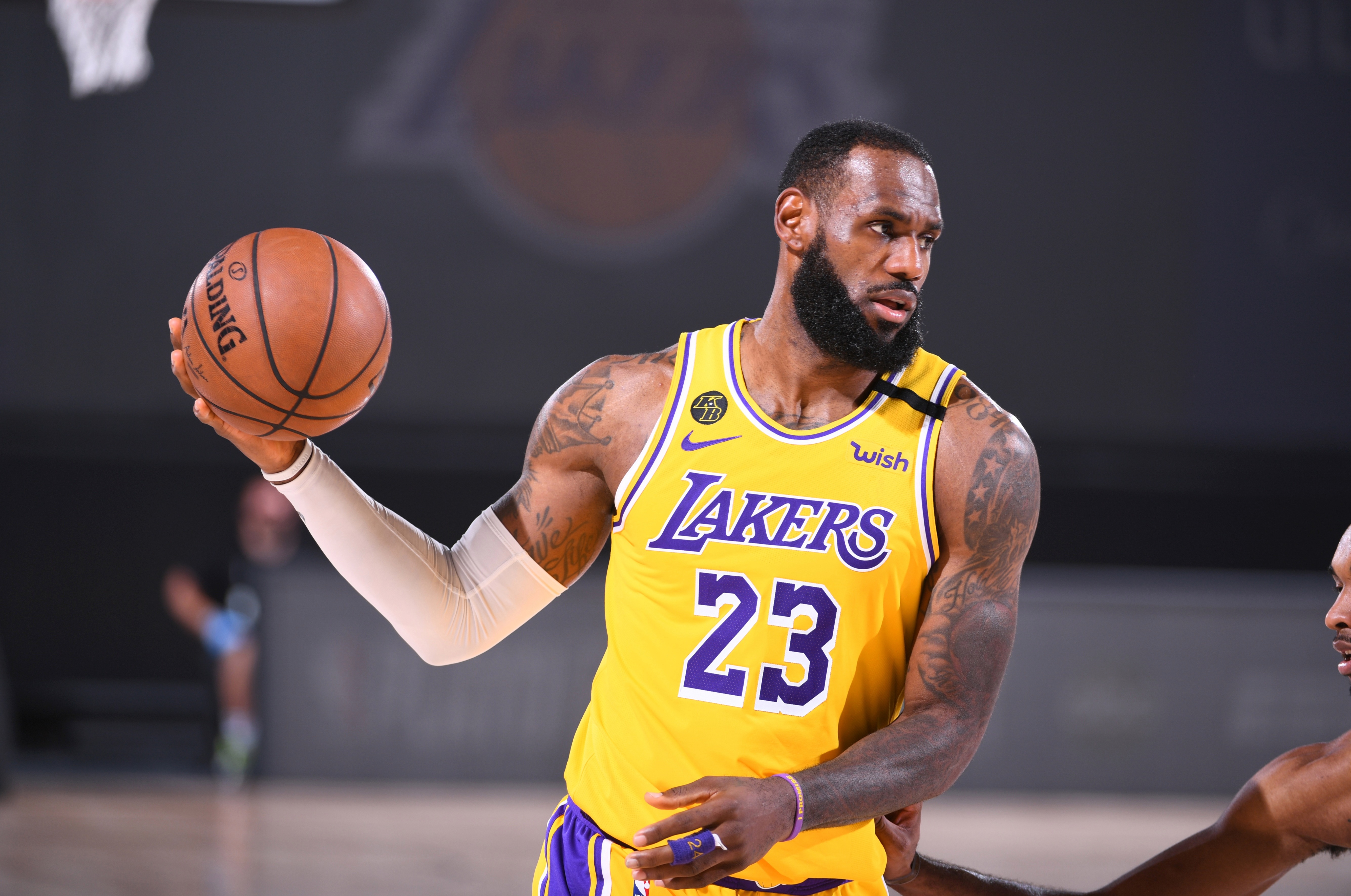 The 35-year-old is currently in the NBA bubble as he looks to lead the Los Angeles Lakers to their first championship in 10 years