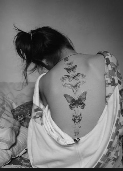 Butterfly Tattoos on Back Tattoo Idea