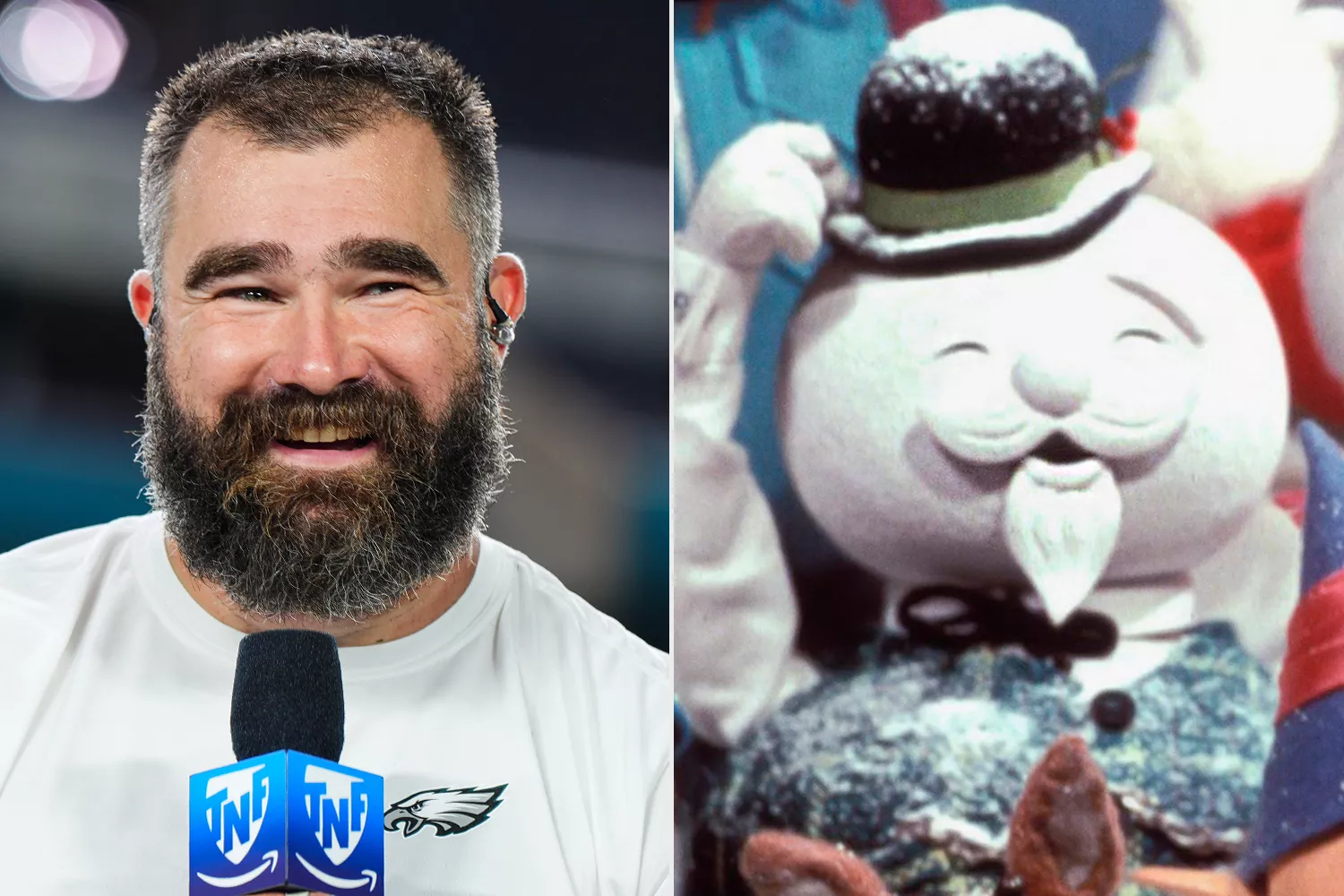Jason Kelce Reacts to Fans Thoughts That He Looks Like Sam the Snowman