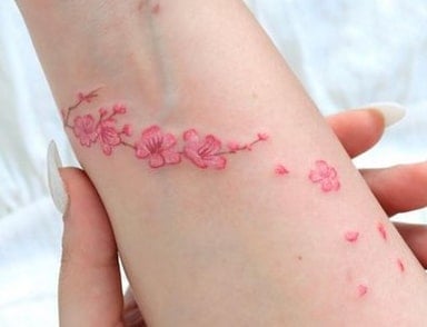 small cherry blossom tattoo ideas