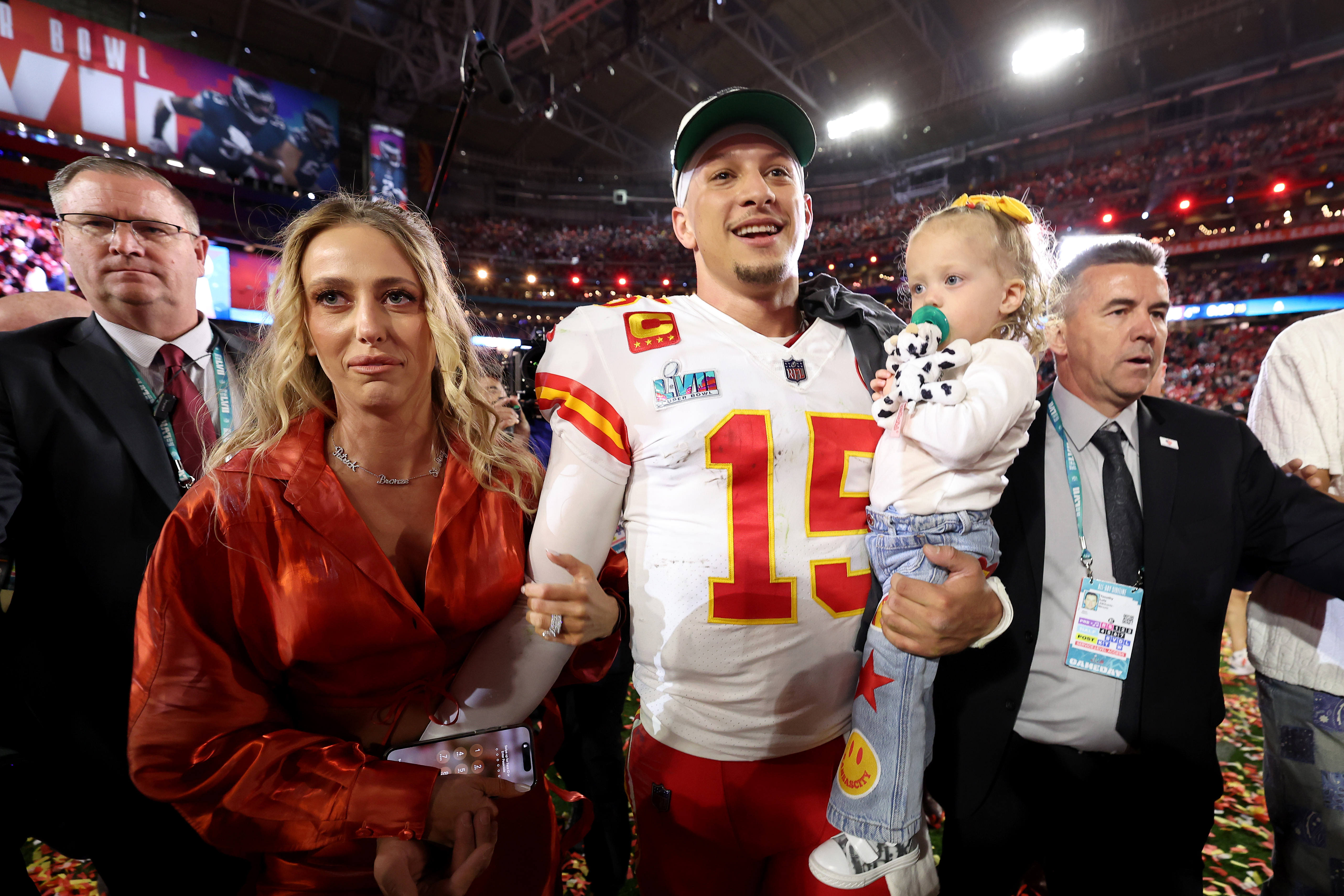 Brittany watched Patrick Mahomes win the Super Bowl last month