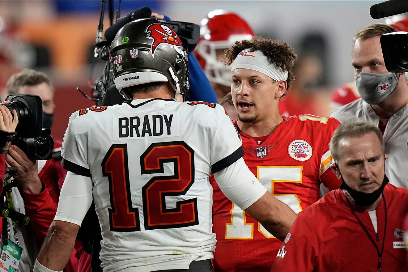 Patrick Mahomes có thể đang theo đuổi Tom Brady một thời gian.