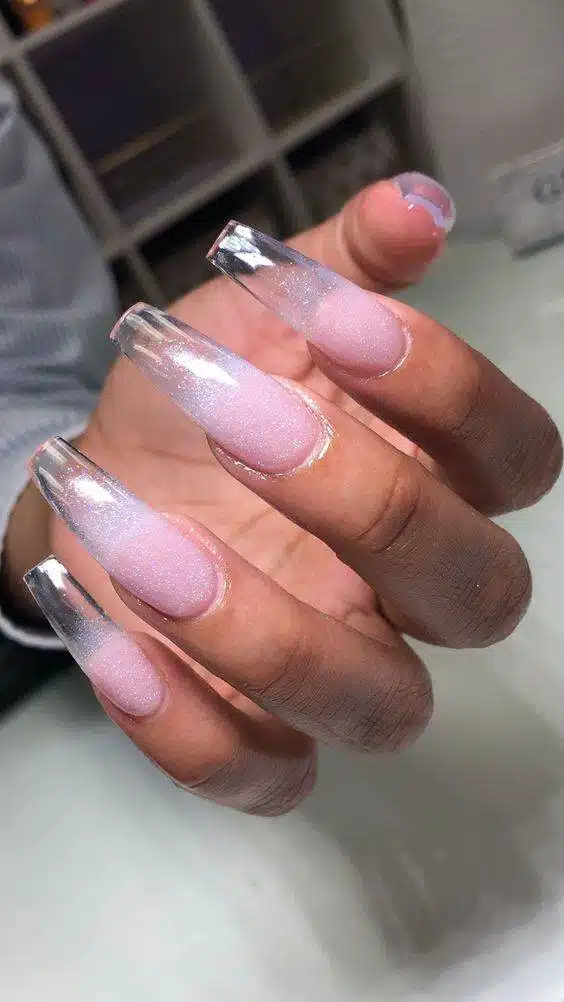 30 Gorgeous Clear Glass Nail Ideas You Can DIY At Home - 215