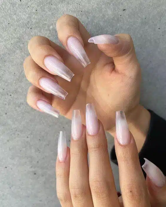 30 Gorgeous Clear Glass Nail Ideas You Can DIY At Home - 219