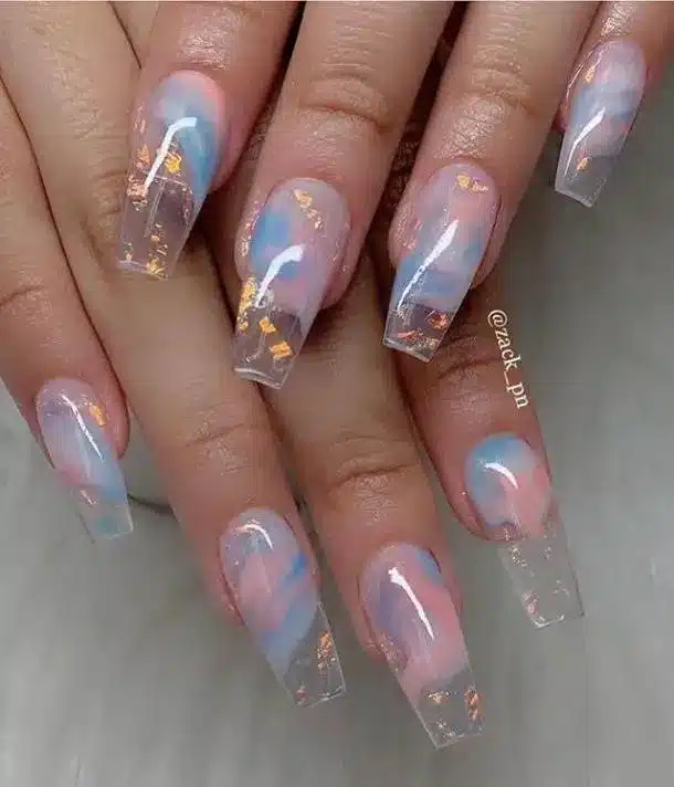 30 Gorgeous Clear Glass Nail Ideas You Can DIY At Home - 229