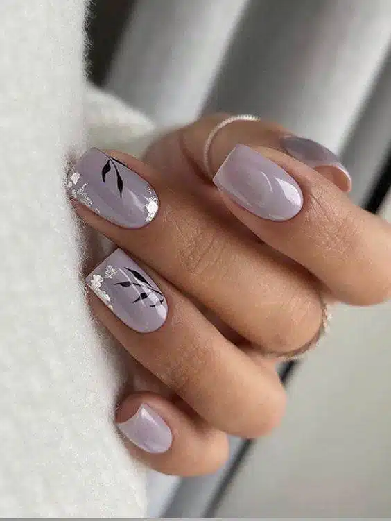 30 Simple But Pretty Short Square Nails - 235