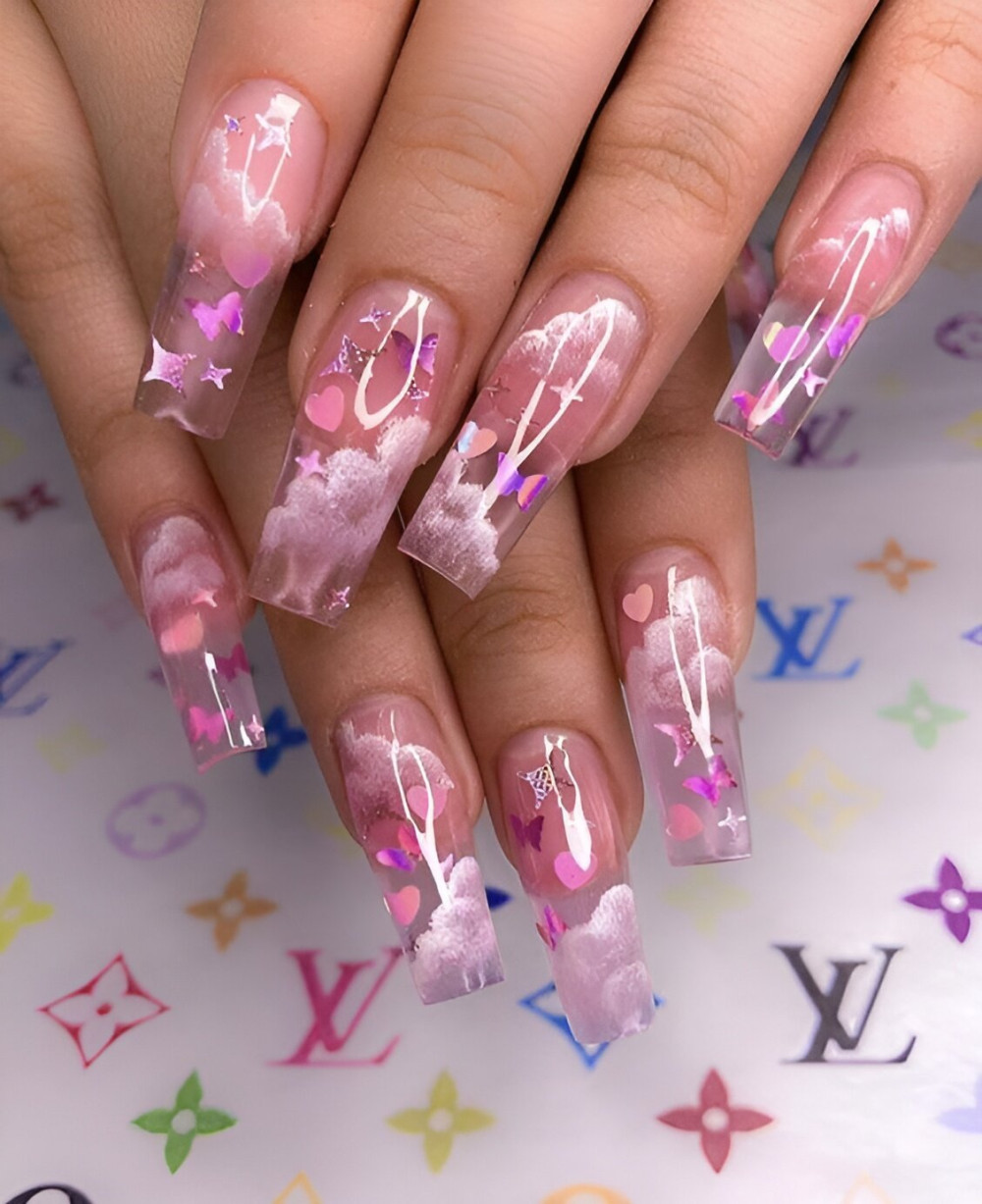 35 Gorgeous Clear Crystal Nails That Are Lovely As Cinderella’s Glass Slippers - 239