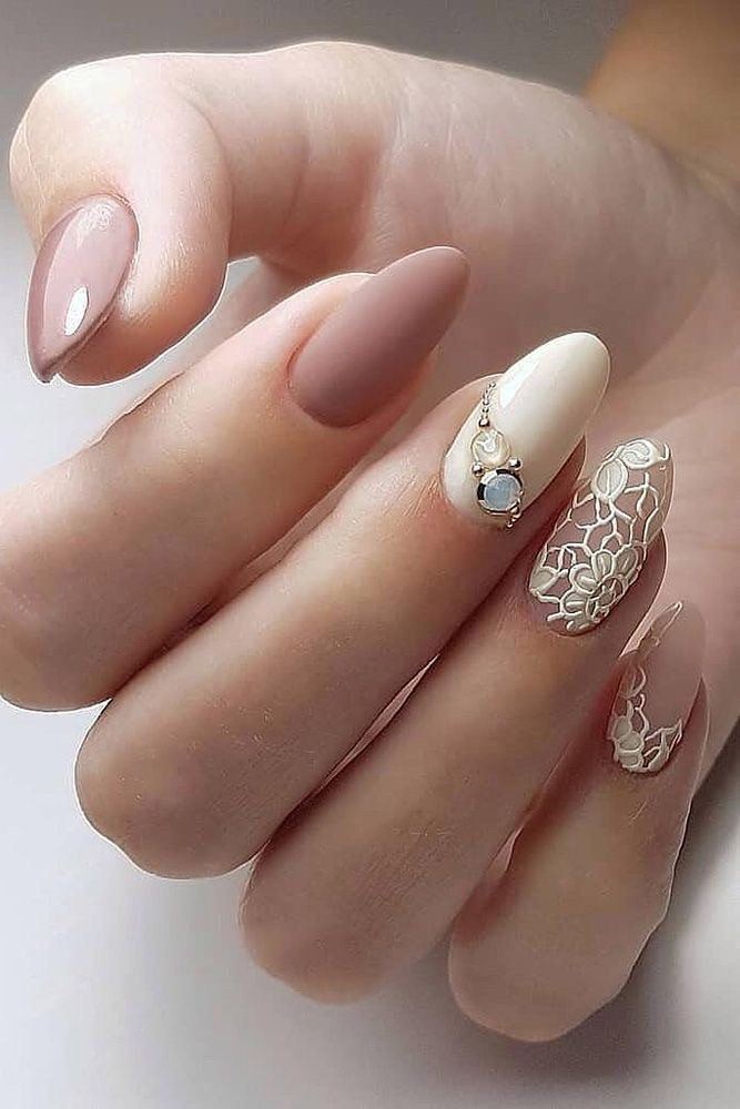 40 Stunning Wedding Nail Designs For Your Dream Wedding - 287