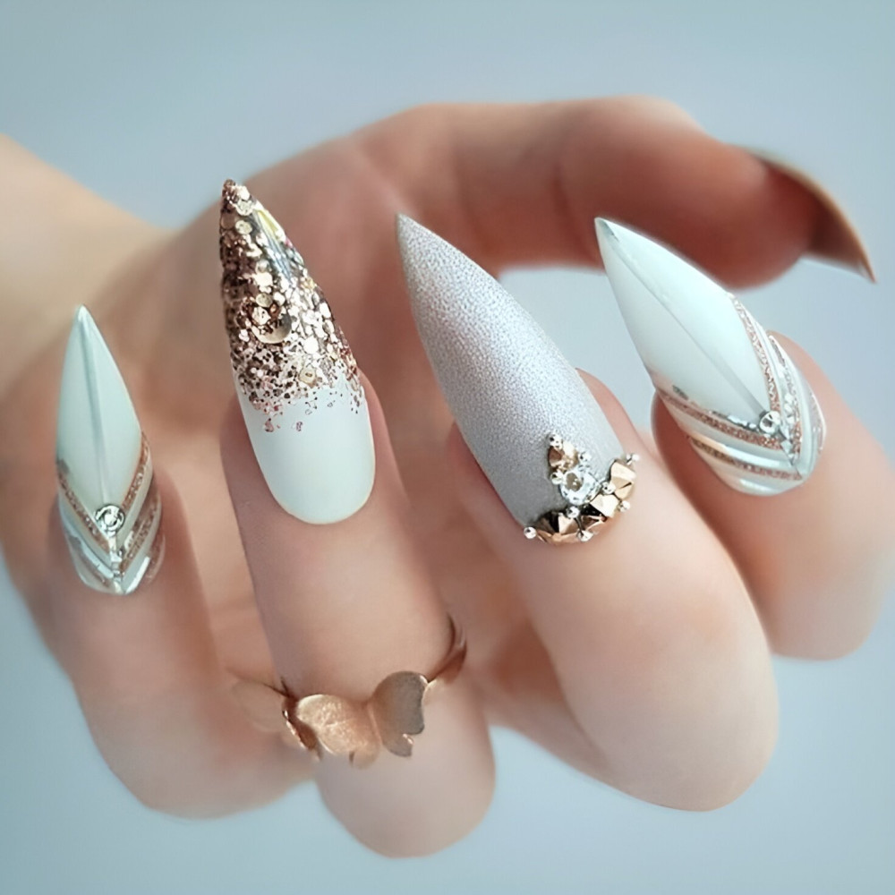40 Stunning Wedding Nail Designs For Your Dream Wedding - 251