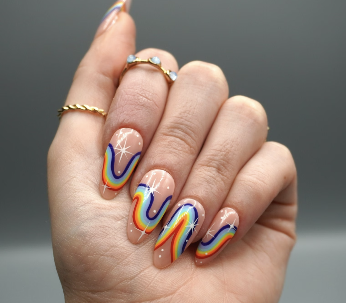 20 Gorgeous & Eye-Catching Rainbow Nail Ideas - College Fashion