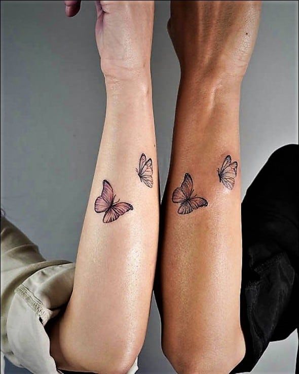 Share 93+ about couple butterfly tattoos latest - in.daotaonec