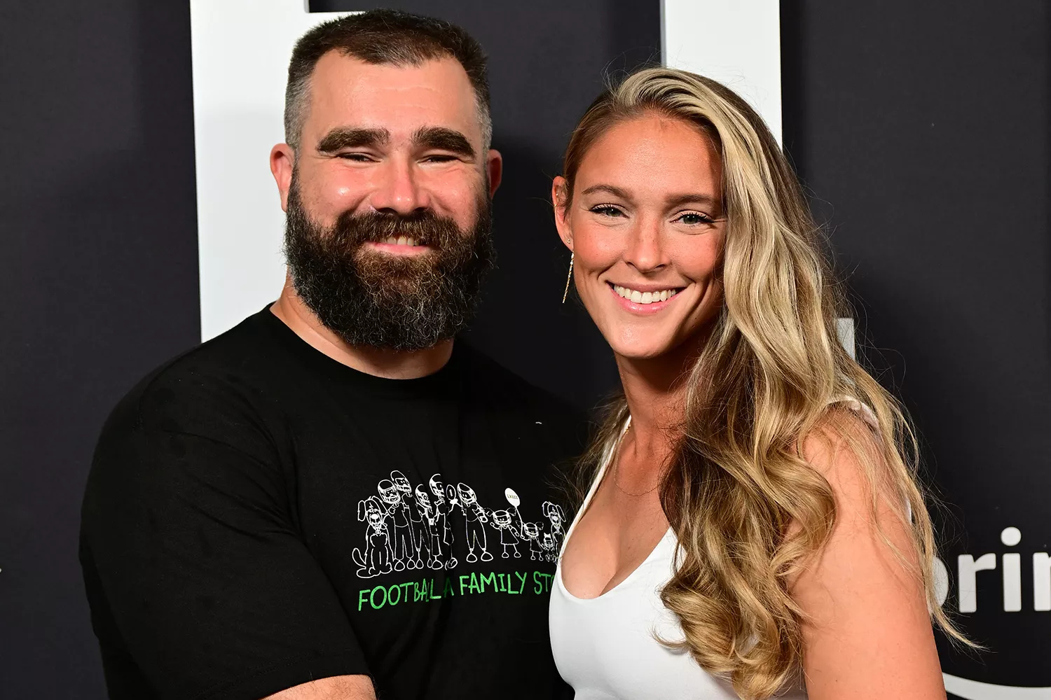 Jason Kelce and Kylie Kelce photographed in Philadelphia on Sept. 08, 2023