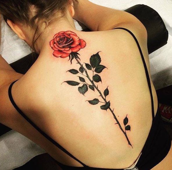 Tattoos For Girls On Spine