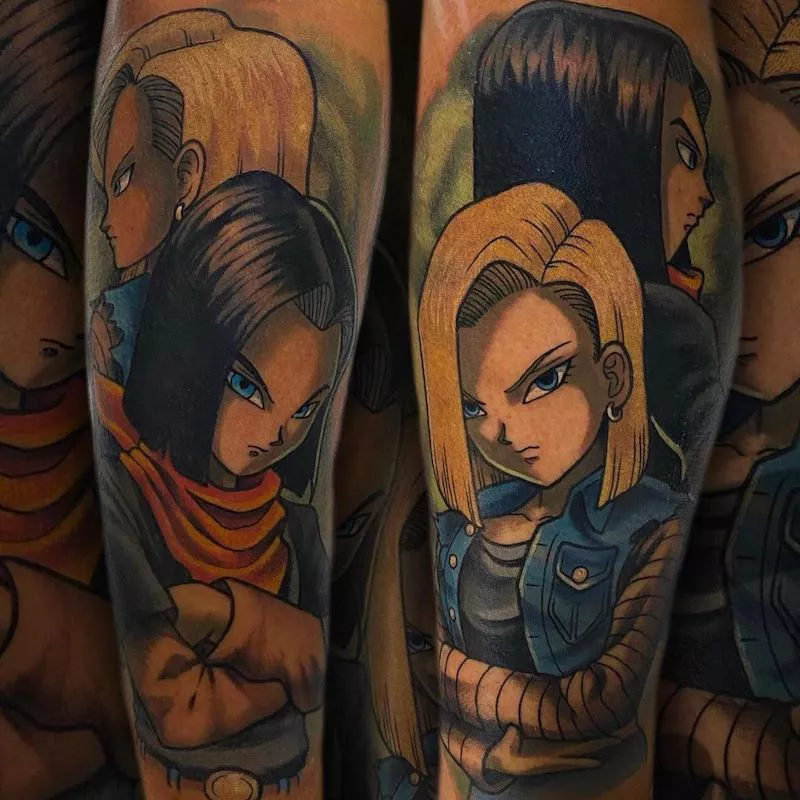 Best Friend Tattoos Anime Characters