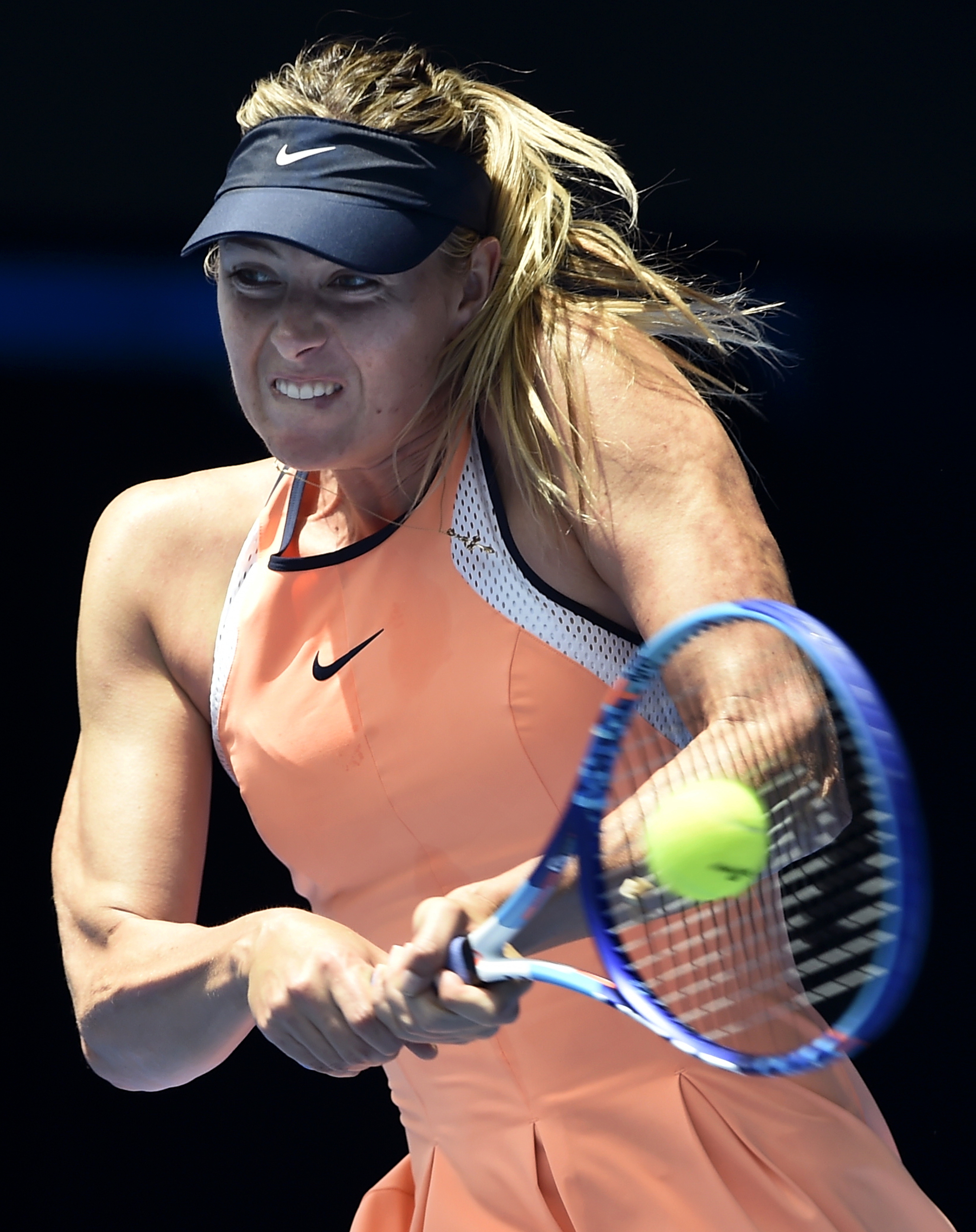 At the 2016 Australian Open Sharapova tested positive for a banned substance