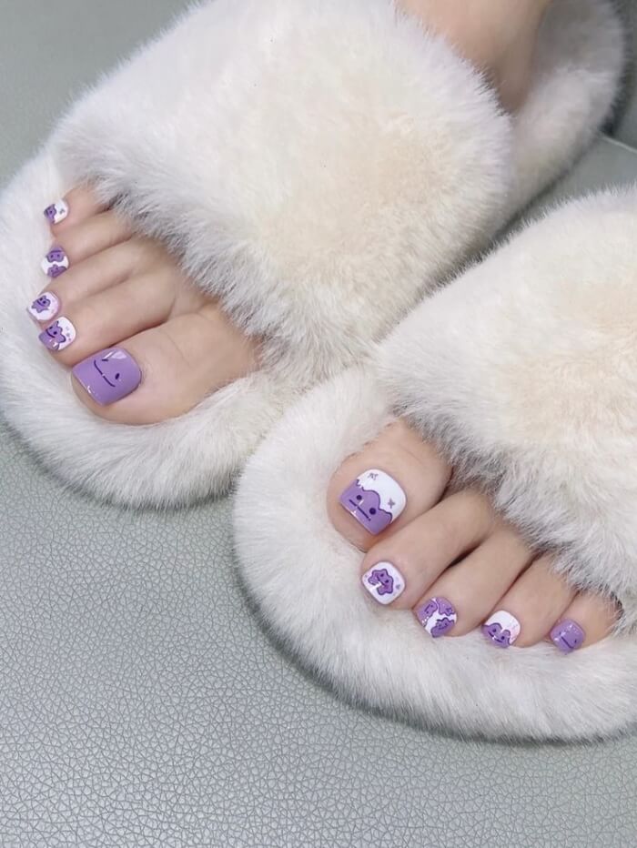 30 Spring Toe Nail Ideas That Bring Flowers To Your Life - 209