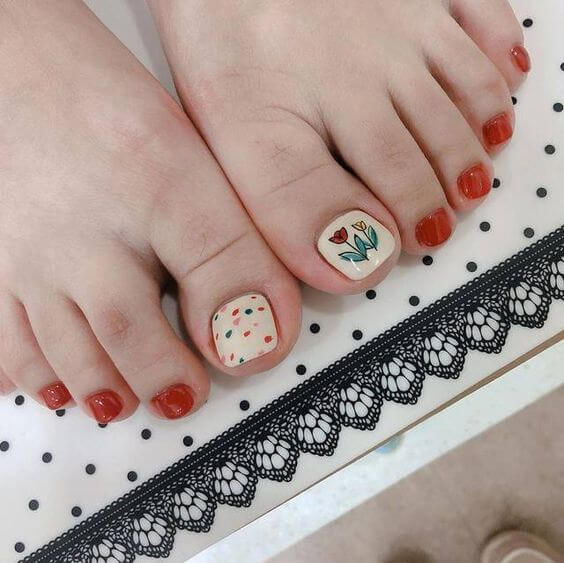 30 Spring Toe Nail Ideas That Bring Flowers To Your Life - 243