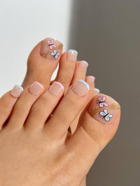 30 Spring Toe Nail Ideas That Bring Flowers To Your Life - 195