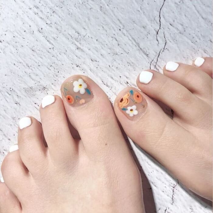30 Spring Toe Nail Ideas That Bring Flowers To Your Life - 201