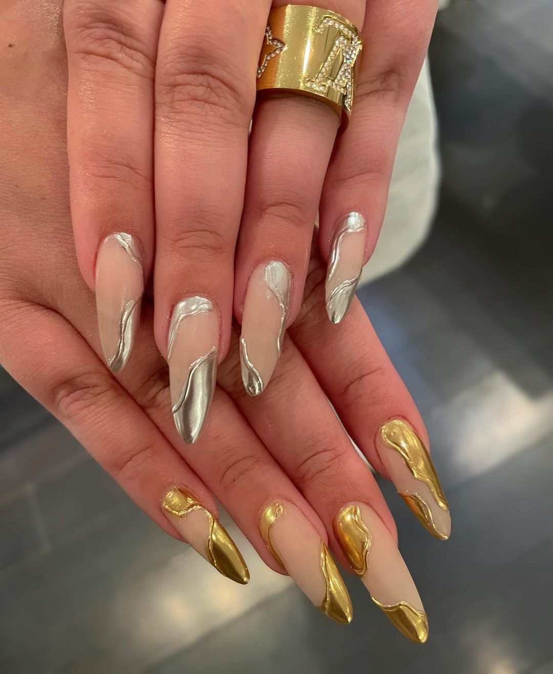 All That Glitters: 37 Gold Nails Designs To Try, 54% OFF