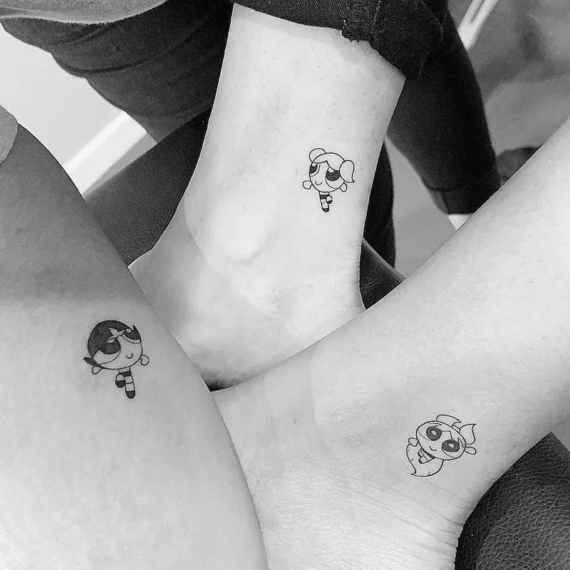 Best Friend Tattoos Powerpuff Girls