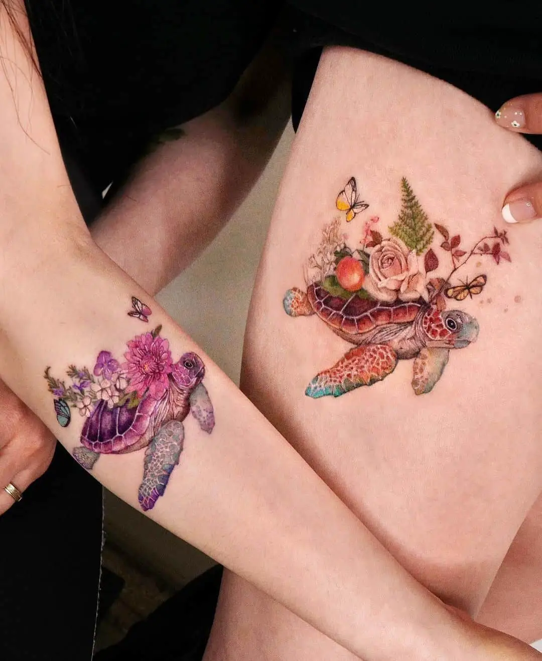 Cute matching tattoo design by vismstudio