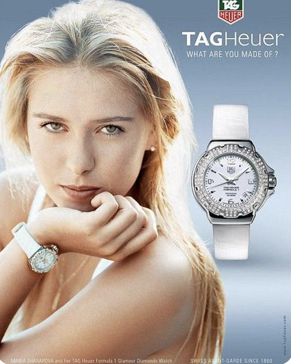 Swiss watch brand Tag Heuer made Sharapova a global ambassador