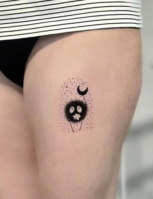 Small Soot Sprites tattoo by @charlotte_andtheteapot