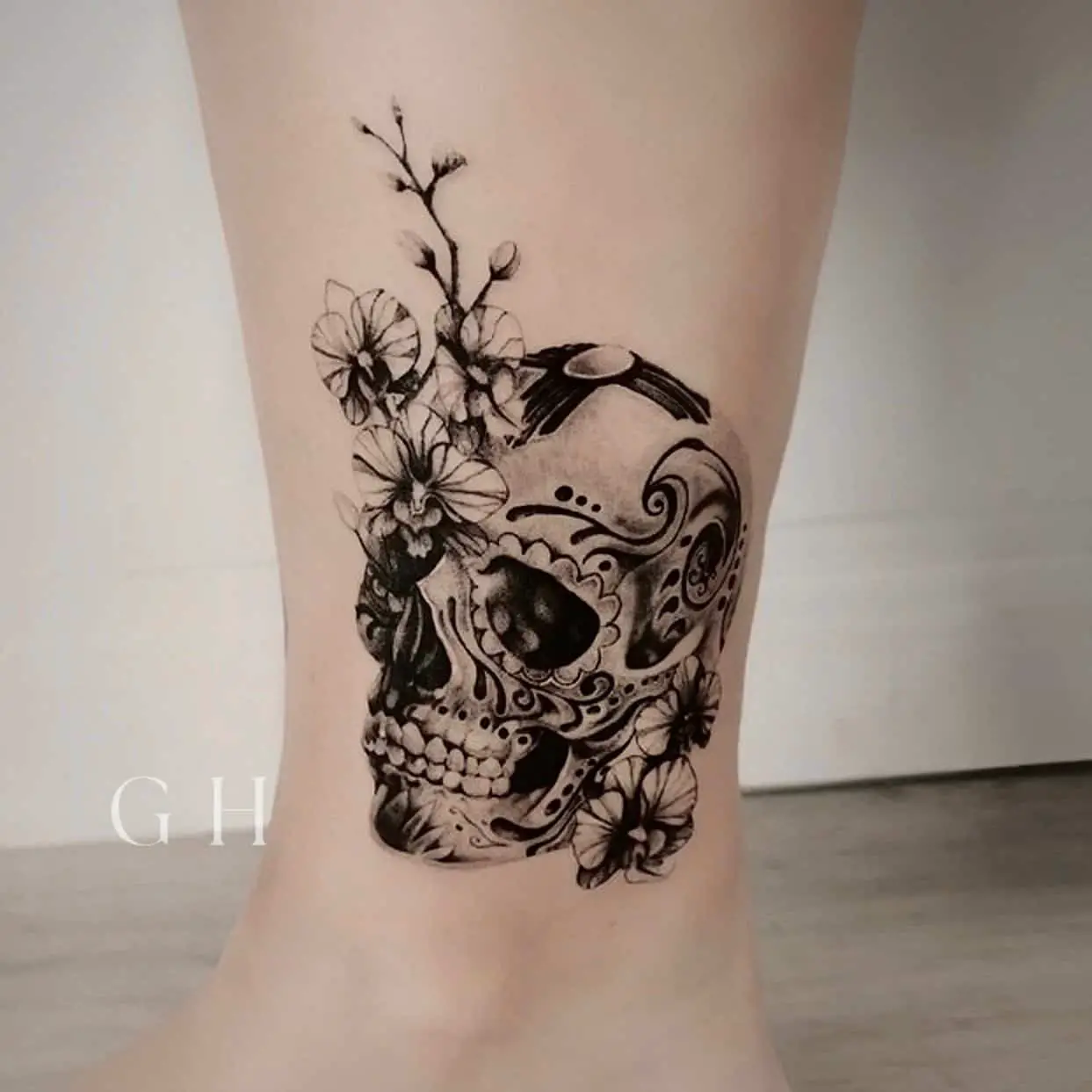 skull tattoo design by gh modoink