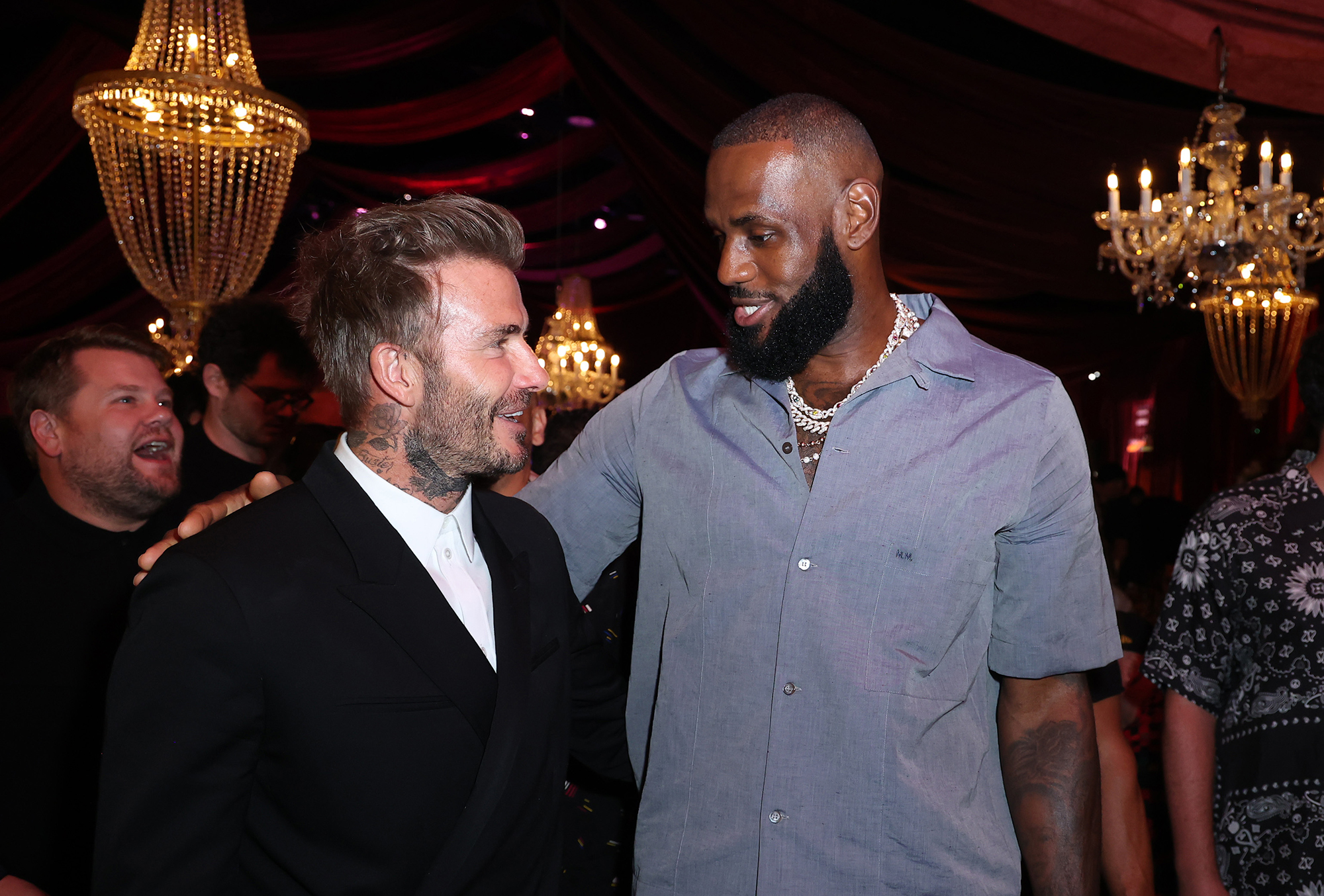 LeBron James and David Backham