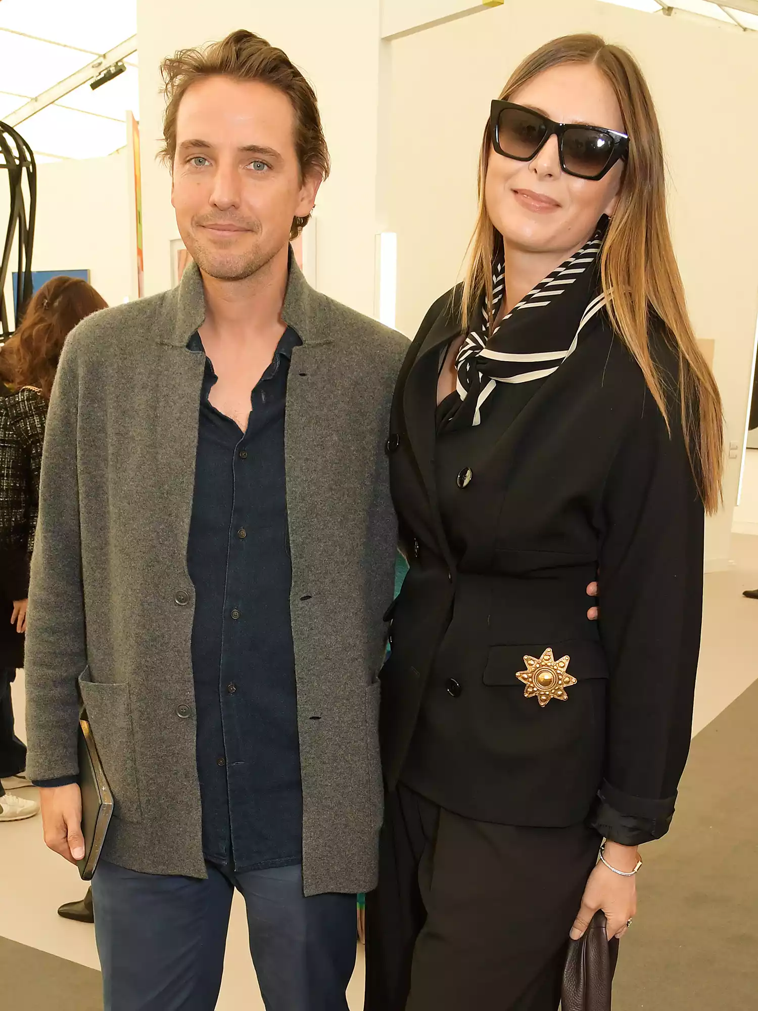 Alexander Gilkes and Maria Sharapova attend the Frieze Art Fair 2022 VIP Preview
