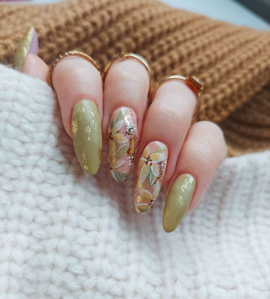 spring nail designs flowers