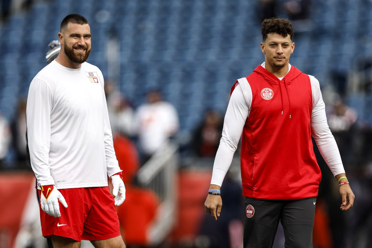 Patrick Mahomes and Travis Kelce