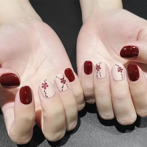 Red Chinese Nails