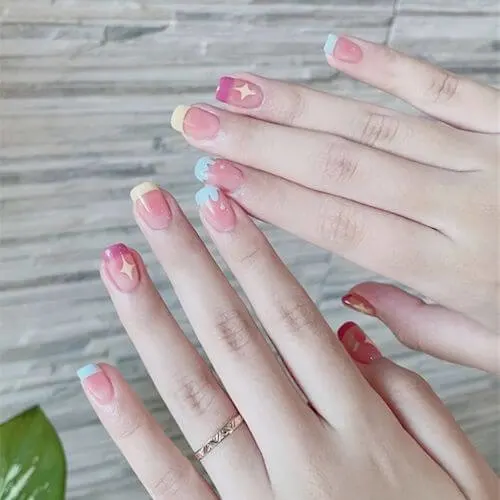 short Chinese nails