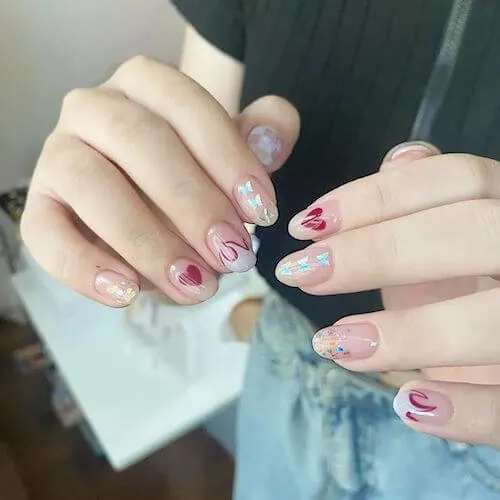 short Chinese nails