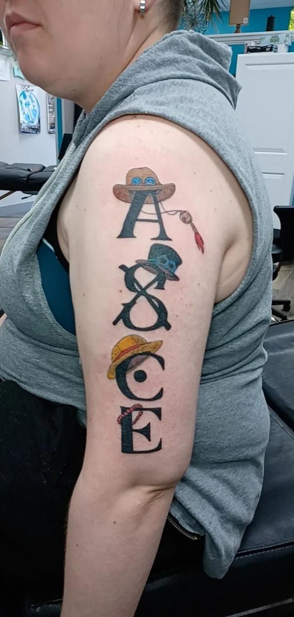 Half sleeve asce tattoo