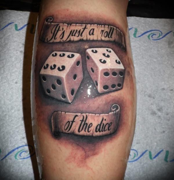 Its a just roll of the dice tattoo