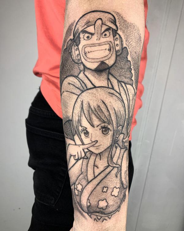 Nami and Usopp tattoo